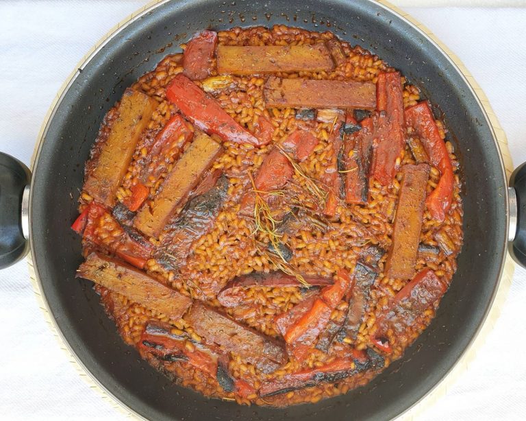 Arroz con seitán
