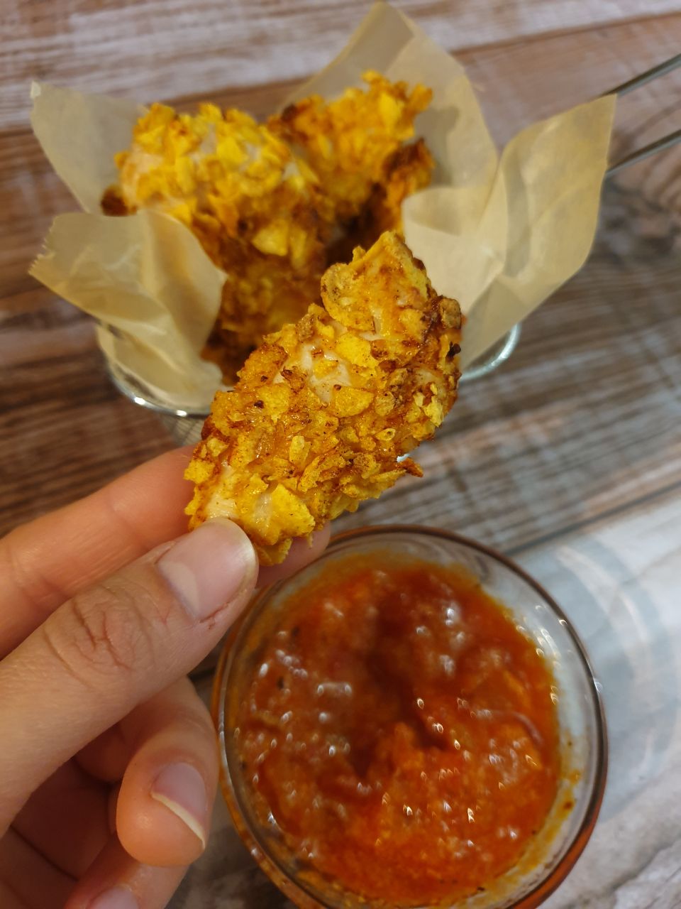 Pollo crujiente estilo KFC